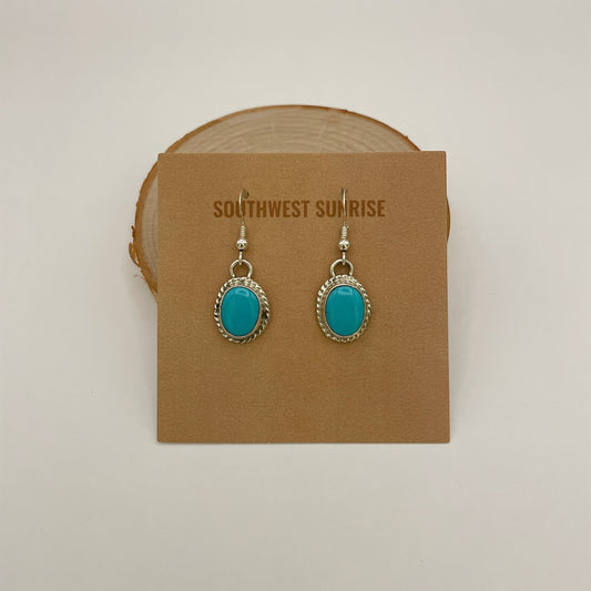 Turquoise Dangle Earrings By Marcella James B