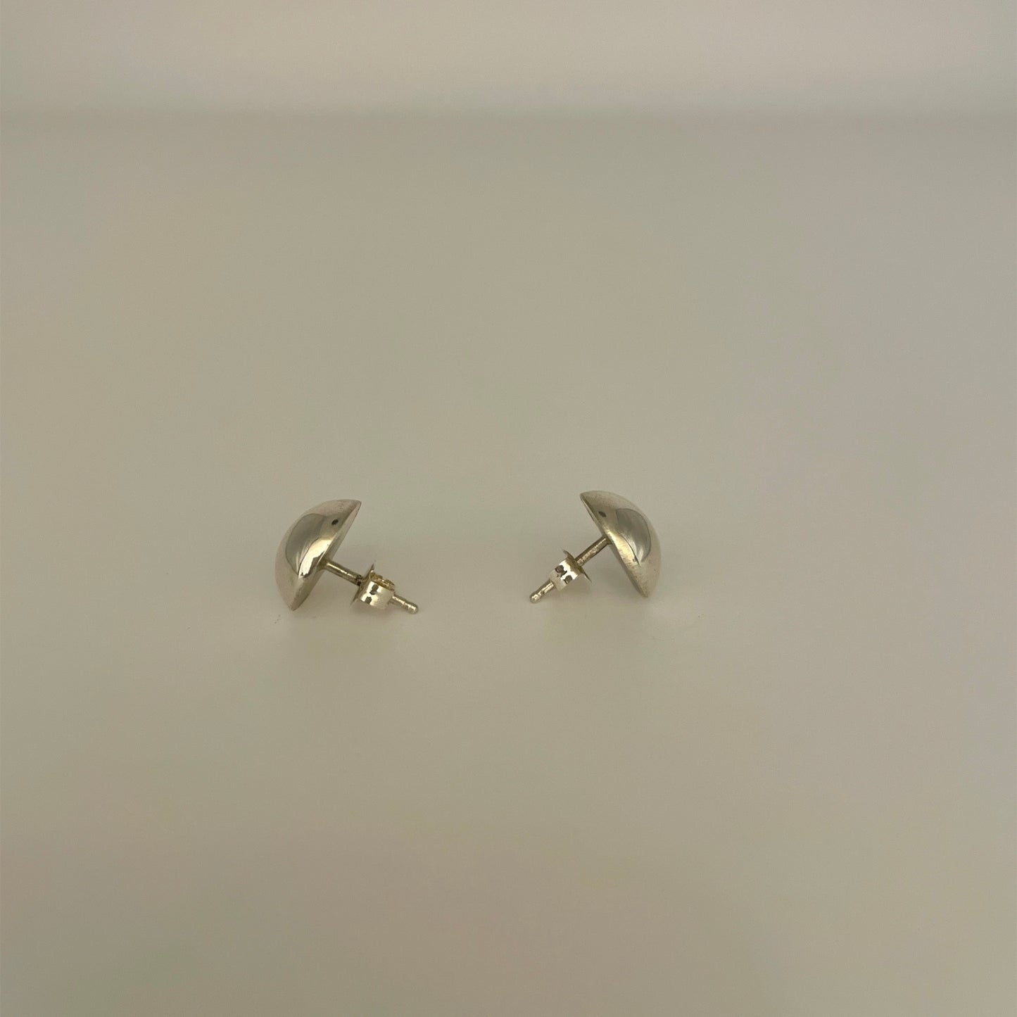 Button Stud Earrings 11mm