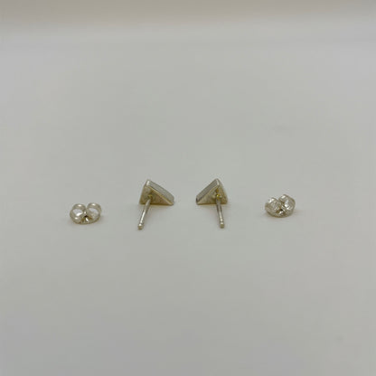 Turquoise Triangle Stud Earrings