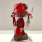 Native American Navajo Left Handed Hunter Kachina Doll / Red