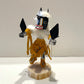 Native American Navajo Badger Healer Kachina Doll / Gold