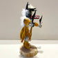 Native American Navajo Badger Healer Kachina Doll / Gold