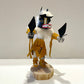 Native American Navajo Badger Healer Kachina Doll / Gold