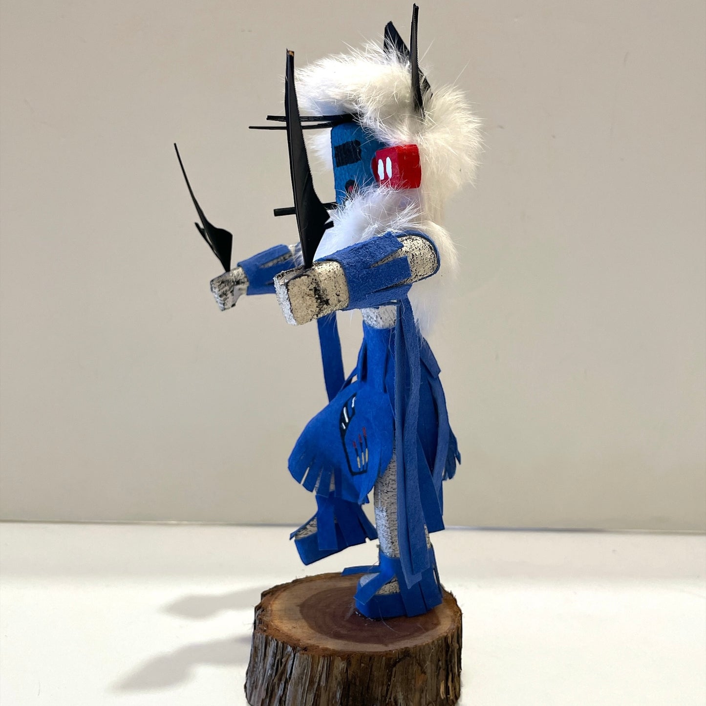 Native American Navajo Morning Singer Kachina Doll /Blue