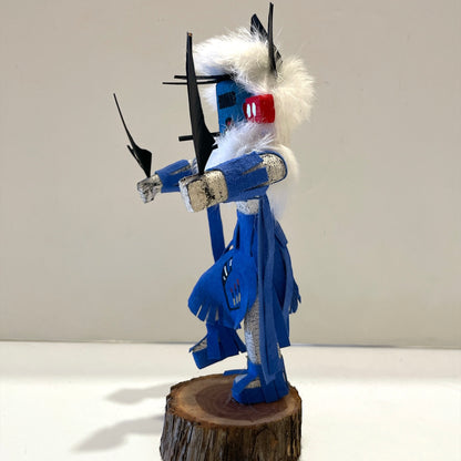 Native American Navajo Morning Singer Kachina Doll /Blue