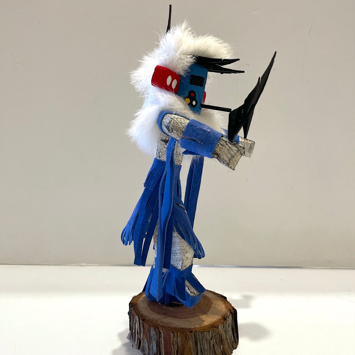 Native American Navajo Morning Singer Kachina Doll /Blue