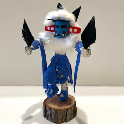 Native American Navajo Morning Singer Kachina Doll /Blue