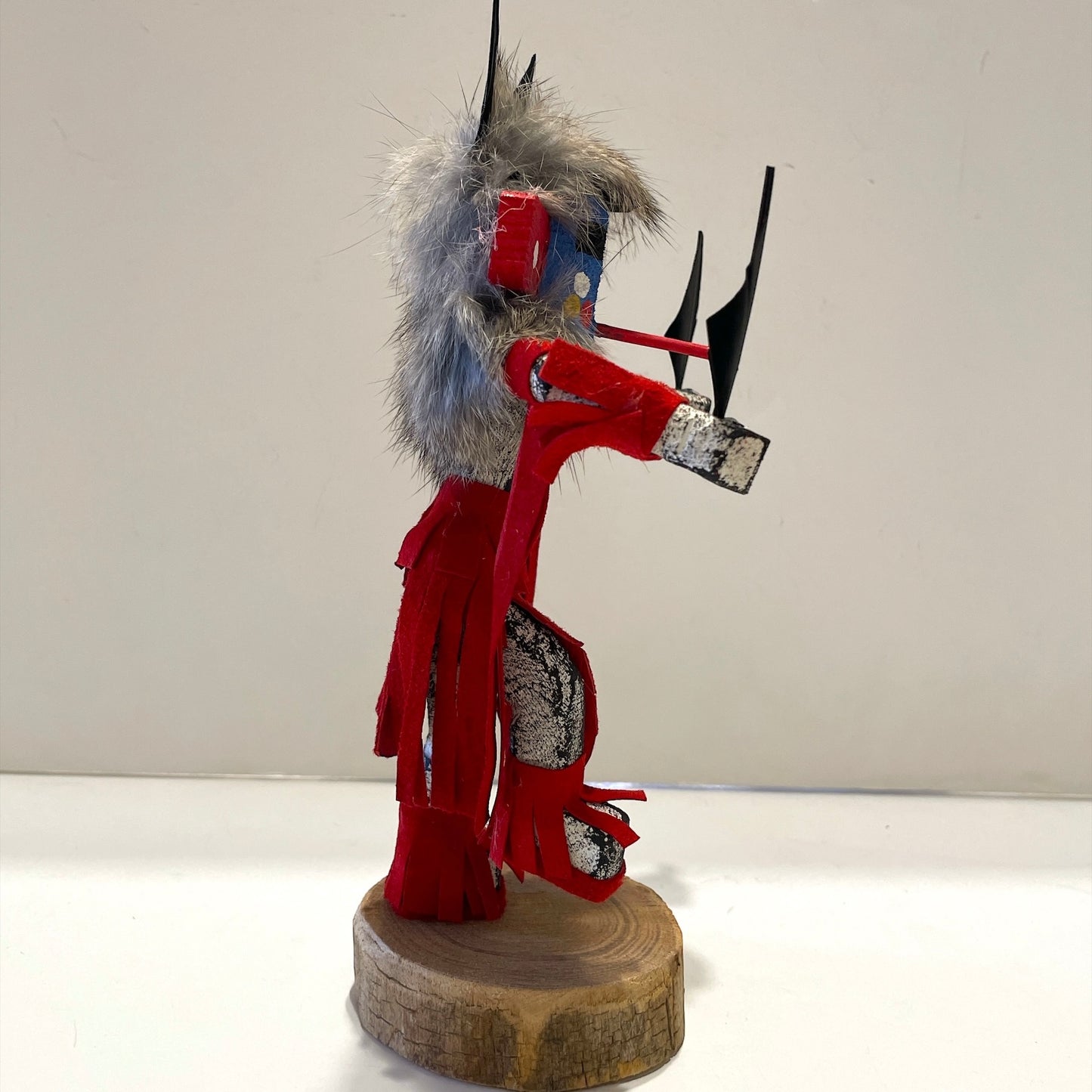 Native American Navajo Morning Singer Kachina Doll /Red