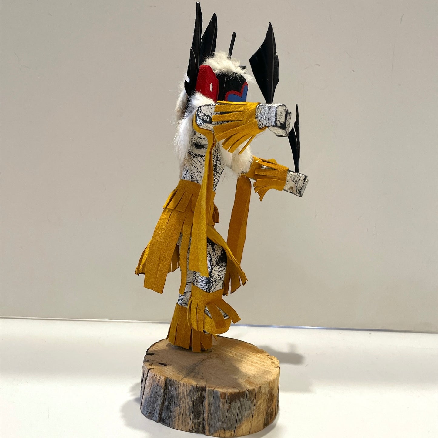 Native American Navajo Chasing Star Kachina Doll / Gold