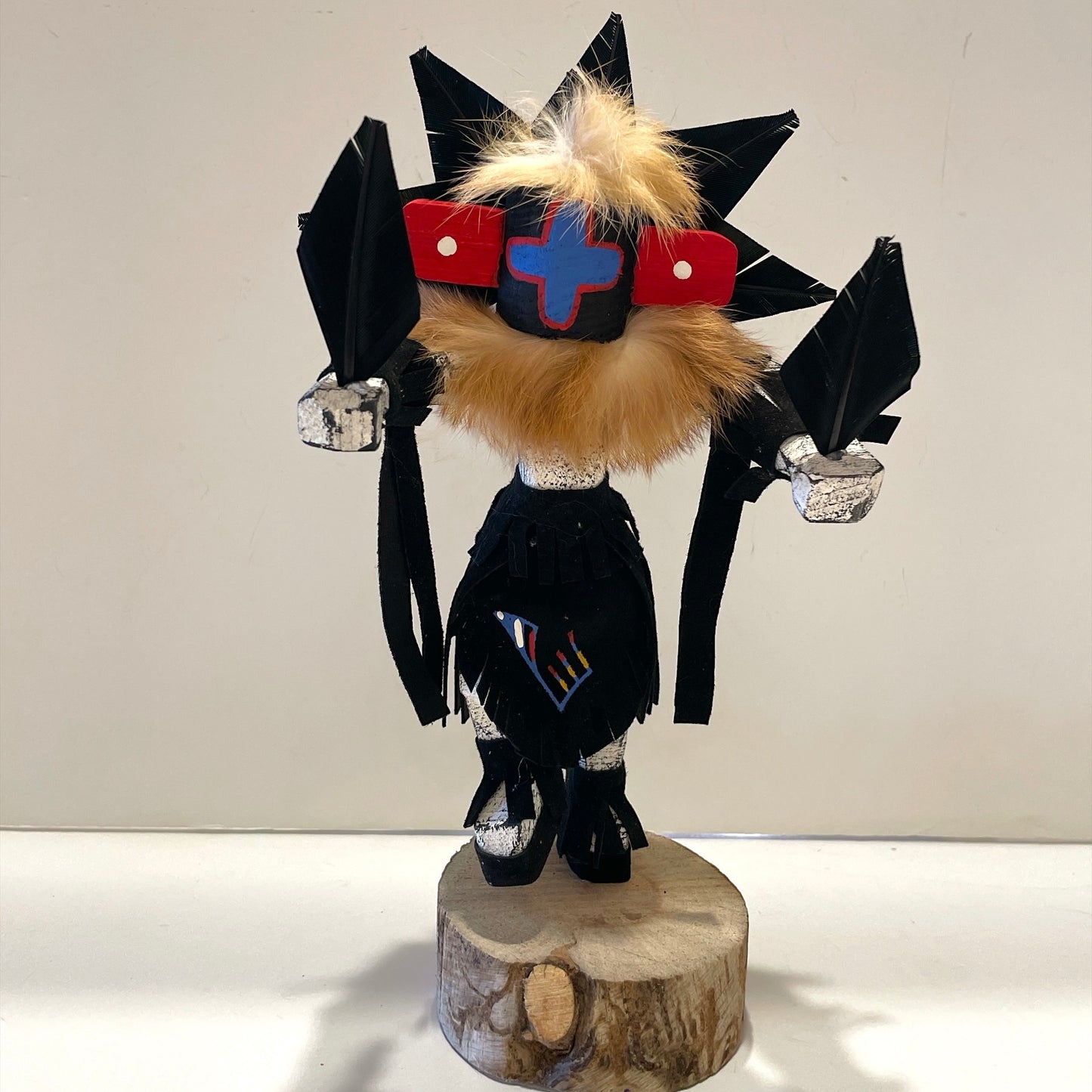 Native American Navajo Chasing Star Kachina Doll / Black