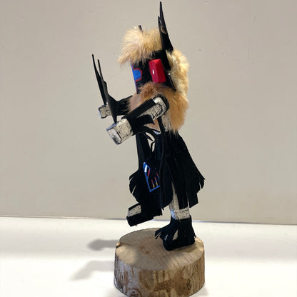 ネイティブアメリカンナバホ族 チェーシングスターカチーナドール / ブラック