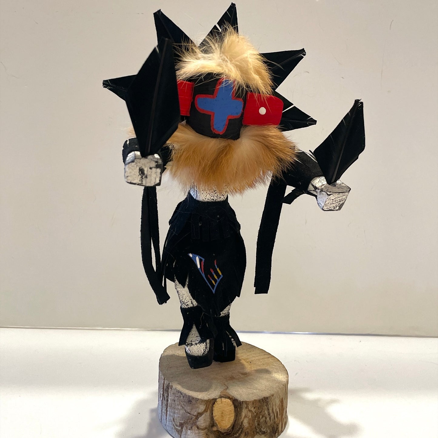 Native American Navajo Chasing Star Kachina Doll / Black