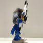 Native American Navajo Sunface Kachina Doll / Blue