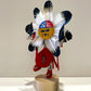 Native American Navajo Sunface Kachina Doll / Red