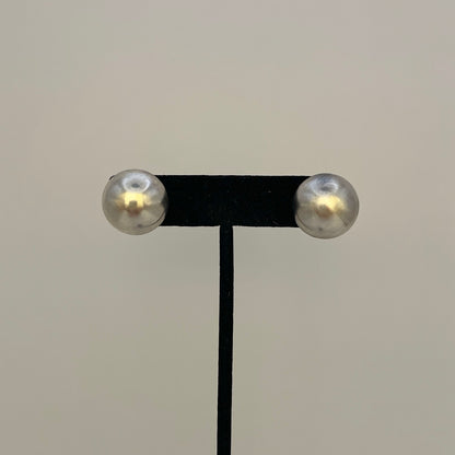 ナバホパールビーズスタッドピアス１８mm
