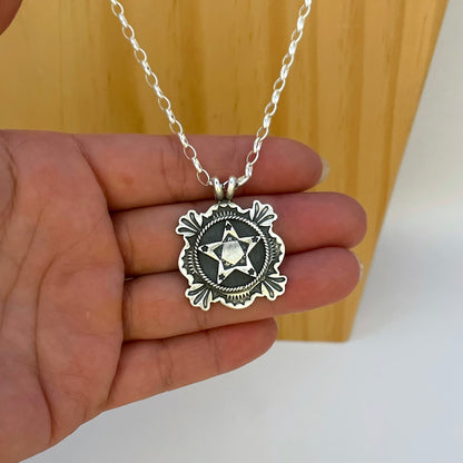 Stamped Star Pendant By Bo Reeves