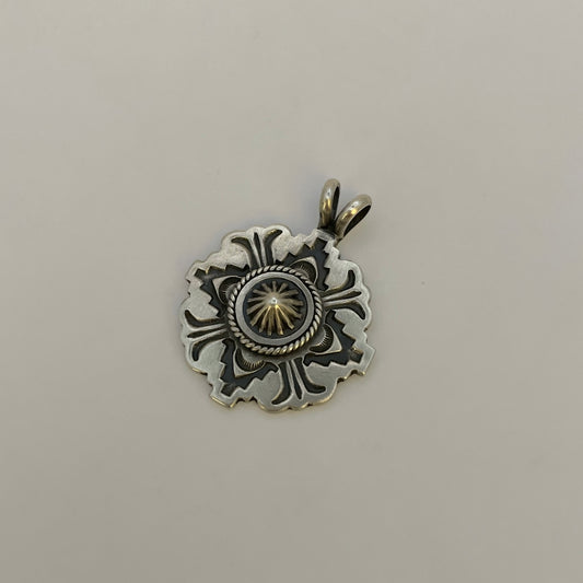 Stamped Concho Pendant By Bo Reeves