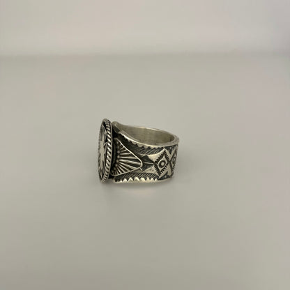 Stamped Sterling Silver Ring By Bo Reeves Size 7