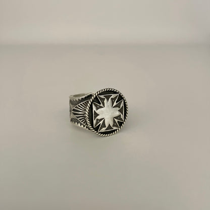 Stamped Sterling Silver Ring By Bo Reeves Size 7