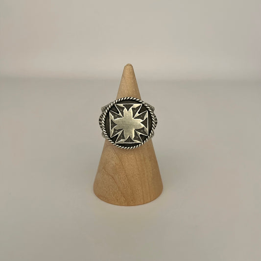 Stamped Sterling Silver Ring By Bo Reeves Size 7