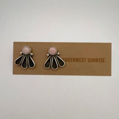 Pink Conch Stud Earrings By Geraldine James B