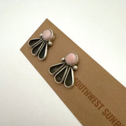 Pink Conch Stud Earrings By Geraldine James B