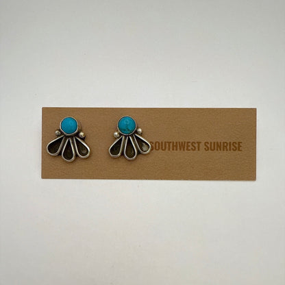 Turquoise Stud Earrings By Geraldine James