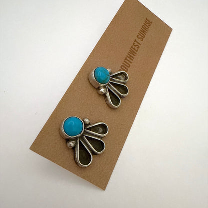 Turquoise Stud Earrings By Geraldine James