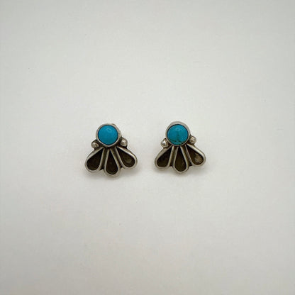 Turquoise Stud Earrings By Geraldine James