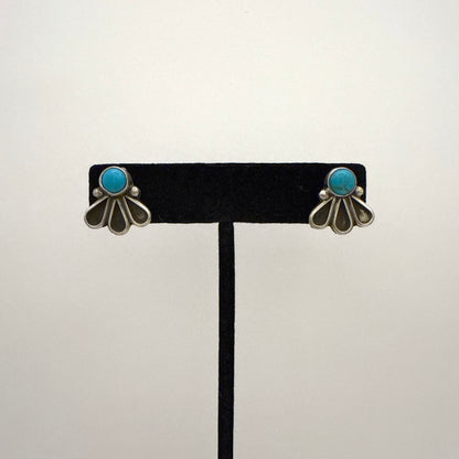 Turquoise Stud Earrings By Geraldine James