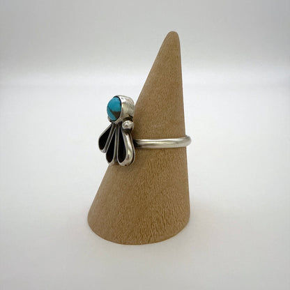Turquoise Fan Ring Size 8