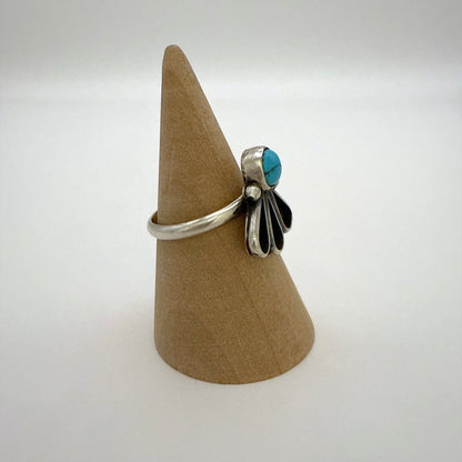 Turquoise Fan Ring Size 8