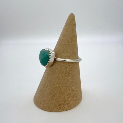 Turquoise Heart Ring Size 6 D