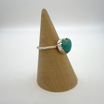 Turquoise Heart Ring Size 6 D