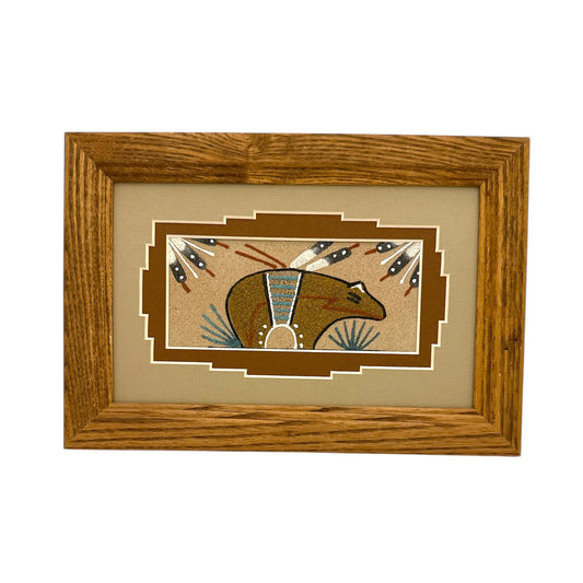 Navajo Sand Painting By Glen Nez 9.5" x 6.5"