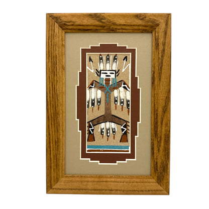 ナバホサンドペインティング 24 cm x 16.5 cm