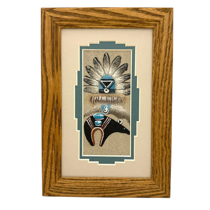 ナバホサンドペインティング 24 cm x 16.5 cm