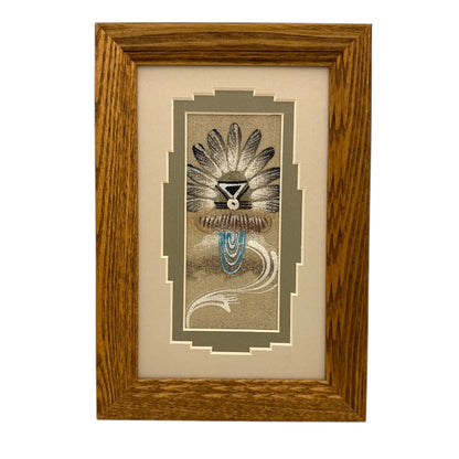 ナバホサンドペインティング 24 cm x 16.5 cm