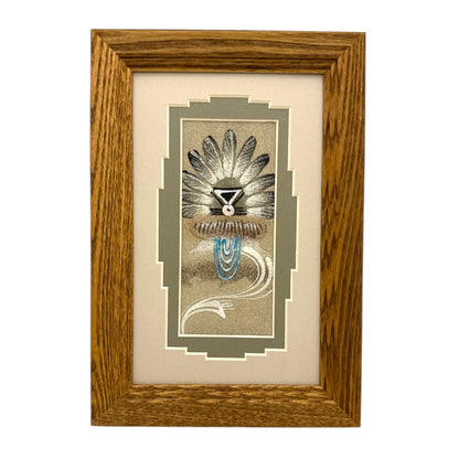 ナバホサンドペインティング 24 cm x 16.5 cm