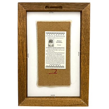 ナバホサンドペインティング 24 cm x 16.5 cm