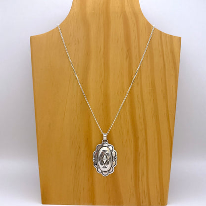 スタンプワークシルバーペンダントトップ B