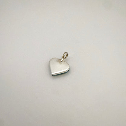 Turquoise Inlay Heart Pendant