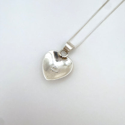 サンバーストハートペンダントネックレス – ４５cmチェーン