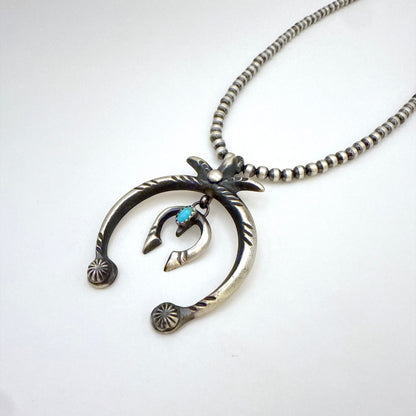 Kingman Turquoise Double Naja Pendant