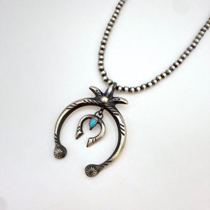 Kingman Turquoise Double Naja Pendant