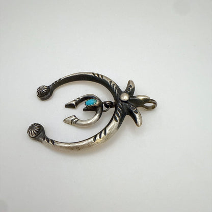 Kingman Turquoise Double Naja Pendant