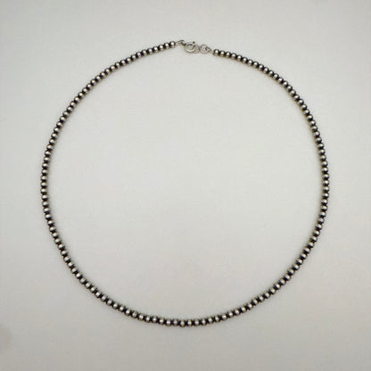 ナバホパールネックレス 4mm - 50cm