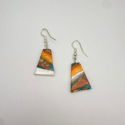 Mojave Turquoise Slab Earrings B