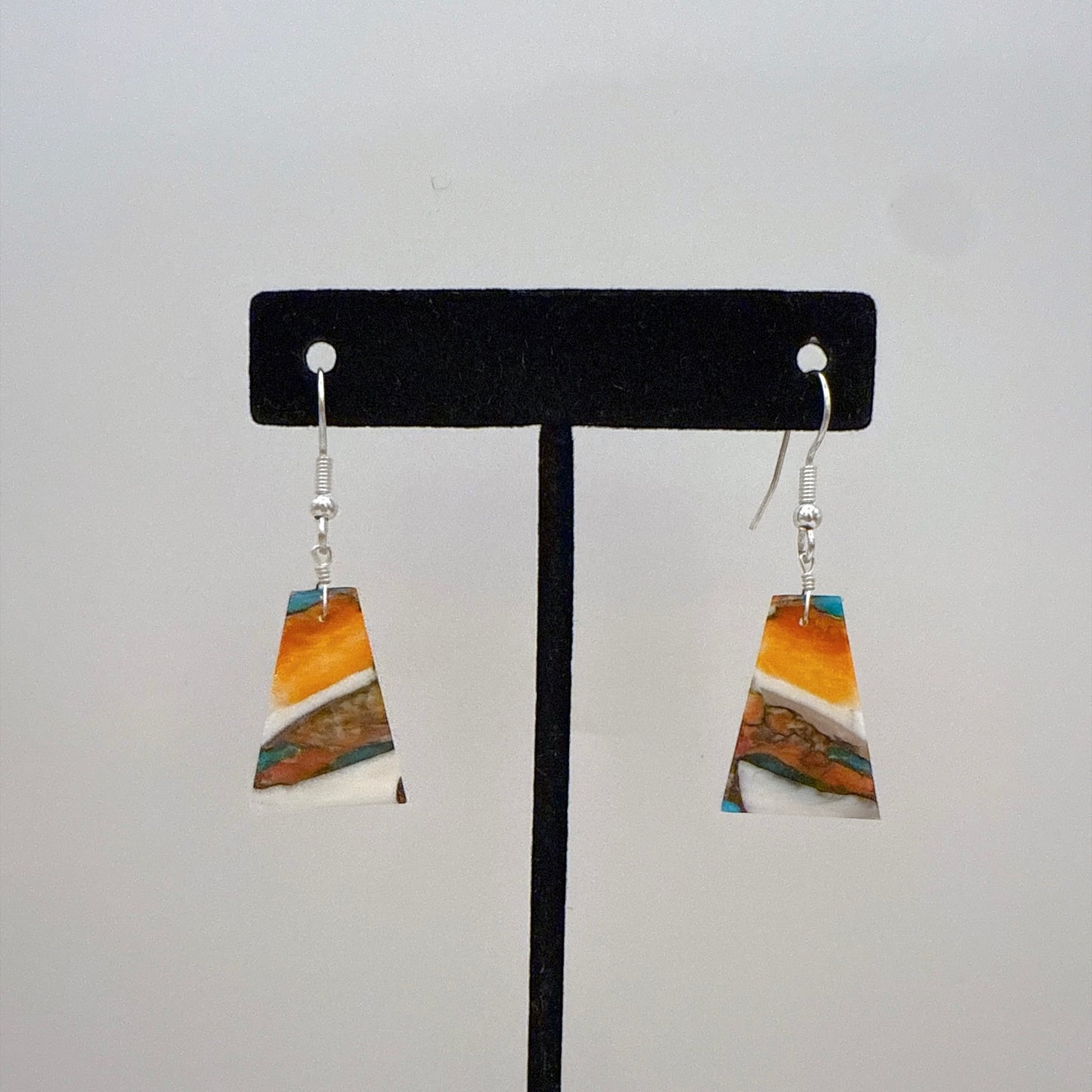 Mojave Turquoise Slab Earrings B