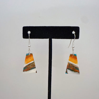 Mojave Turquoise Slab Earrings B